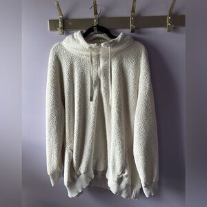 Member’s Mark White Cozy Sherpa Quarter Zip Pullover Size XXL